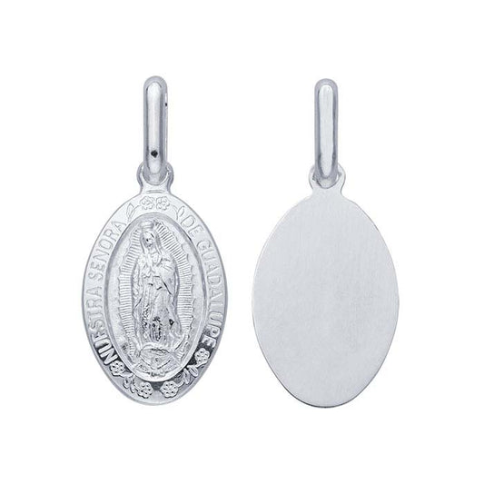 Sterling Silver Miraculous Medal Pendant