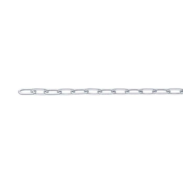 Corrente de Cabo Oval Plana em Prata de Lei 3,2mm, Por Metro