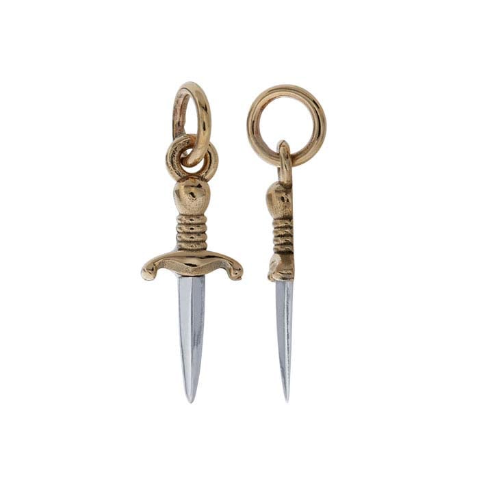 Sterling Silver Howling Dagger with Bronze Handle