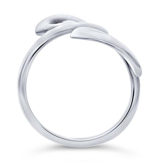 Sterling Silver Swirls Ring, Adjustable
