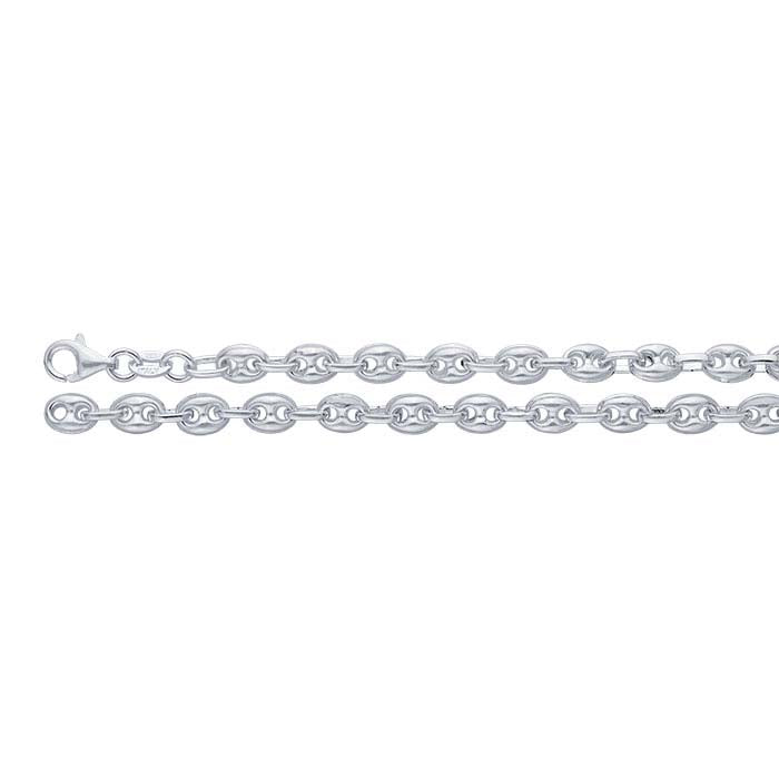Sterling Silver 5mm Puffed Anchor Chain