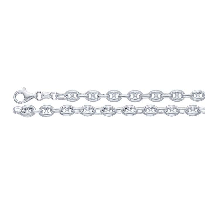 Sterling Silver 5.5mm Puffed Anchor Chain