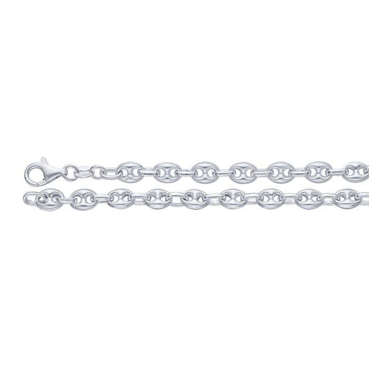 Sterling Silver 5.5mm Puffed Anchor Chain