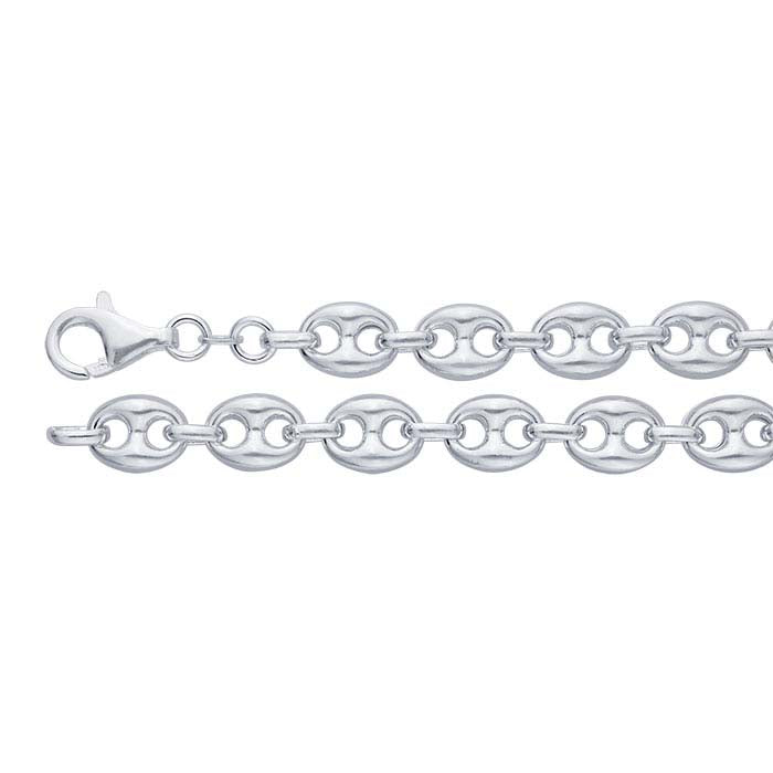 Sterling Silver 9mm Puffed Anchor Chain
