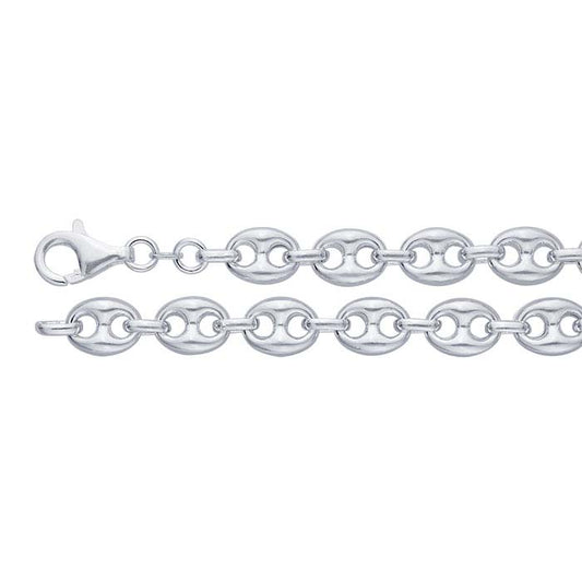 Sterling Silver 9mm Puffed Anchor Chain