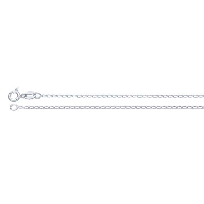 Sterling Silver 1.3mm Diamond-Cut Twist Curb Chain