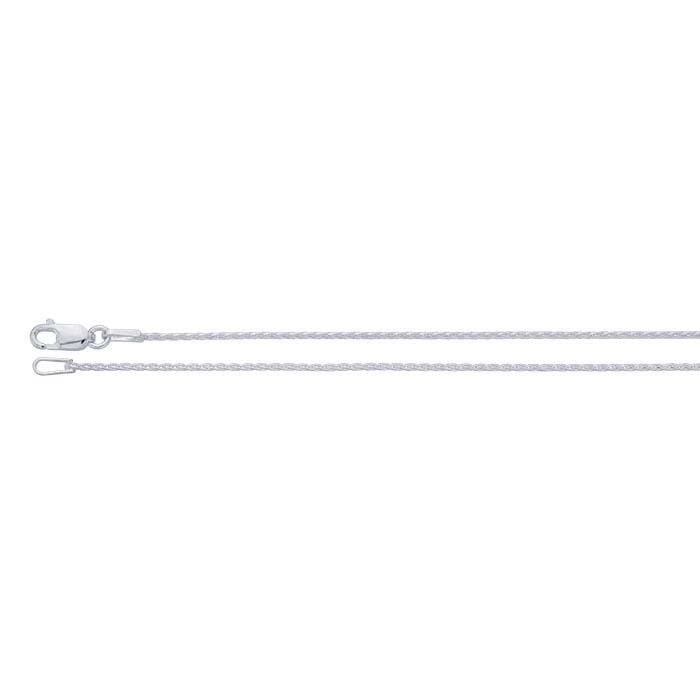 Sterling Silver 1 mm Rund Vete Kedja Halsband Komponent