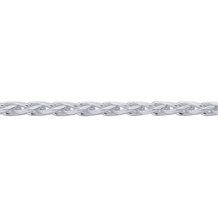 Sterling Silver 1 mm Rund Vete Kedja Halsband Komponent