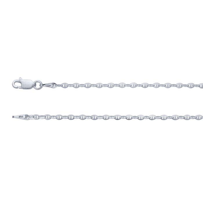 Sterling Silver 2.5mm Flat Anchor Chain