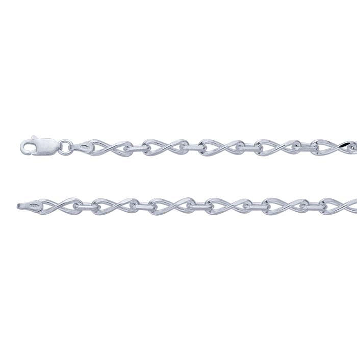 Sterling Silver Infinity Link Chain