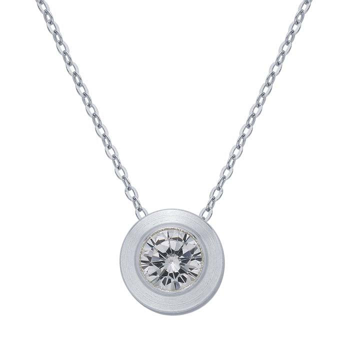 Sterling Silver Charm with Birthstone Crystal, April