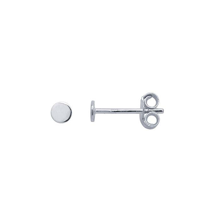 Sterling Silver Circle Post Earrings
