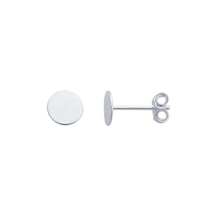 Sterling Silver Circle Post Earrings
