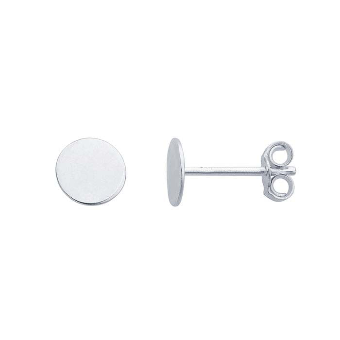 Sterling Silver Circle Post Earrings