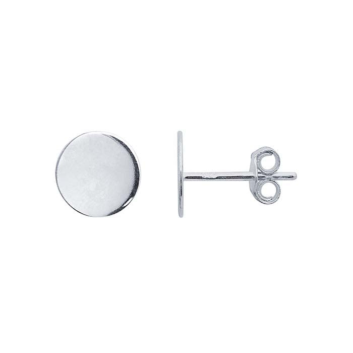 Sterling Silver Circle Post Earrings
