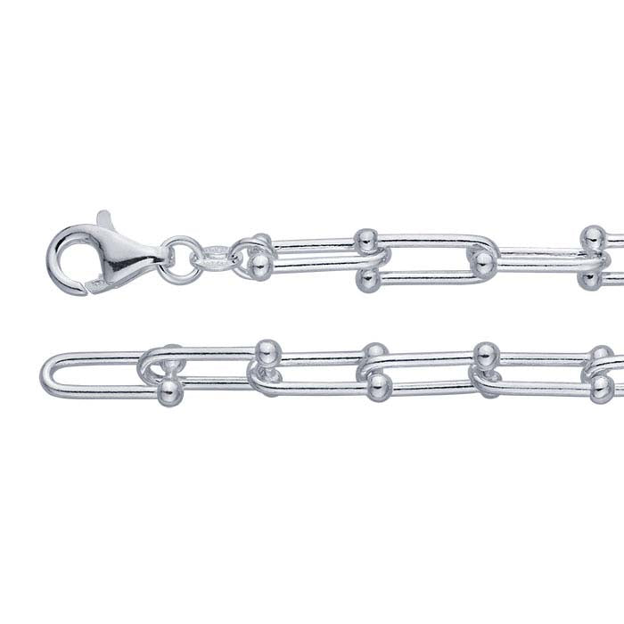 Sterling Silver 5.25mm Jax Link Chain