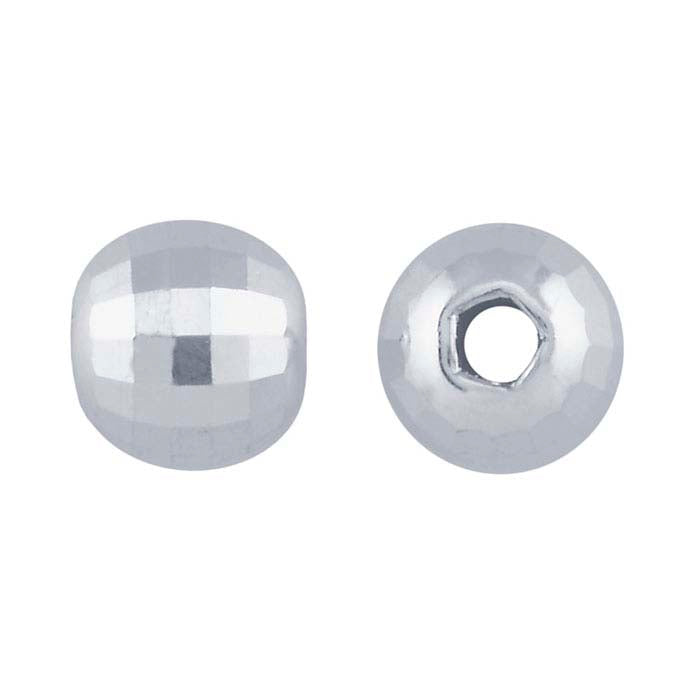 Sterling Silver 2mm Round Mirror Bead