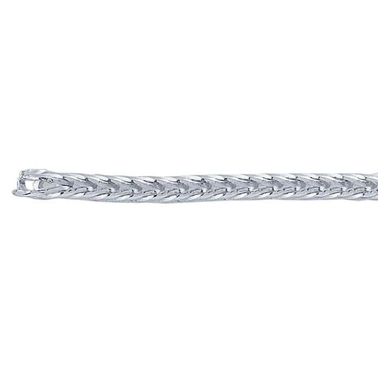 Sterling Silver 1.5mm Round Foxtail Chain, By the Foot