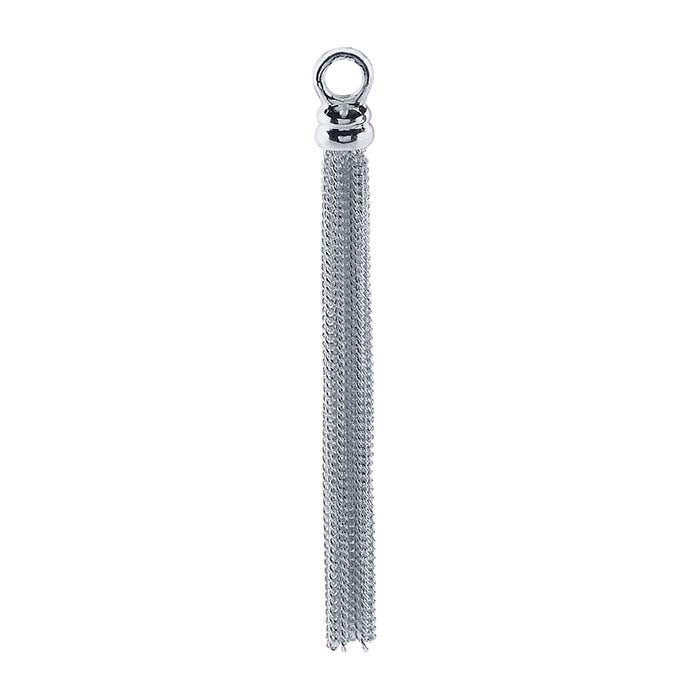 Sterling Silver Cable Chain Tassel Component