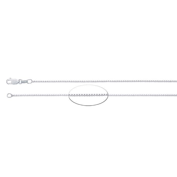1/10 Silver-Filled 1.2mm Venetian Box Chain