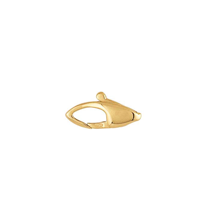 14K Yellow Gold 10 x 5.4mm Marquise Lobster Clasp