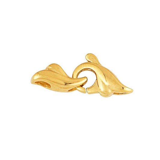 14K Geltono Aukso 16,8 x 6,2 mm Bangos formos omaro užsegimas