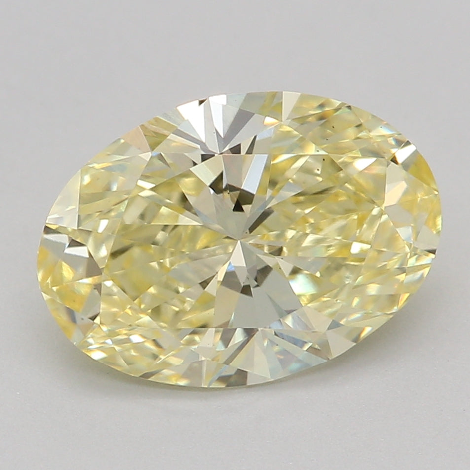 Lab-Grown Diamond 1.55ct, Oval, Yellow, VS2