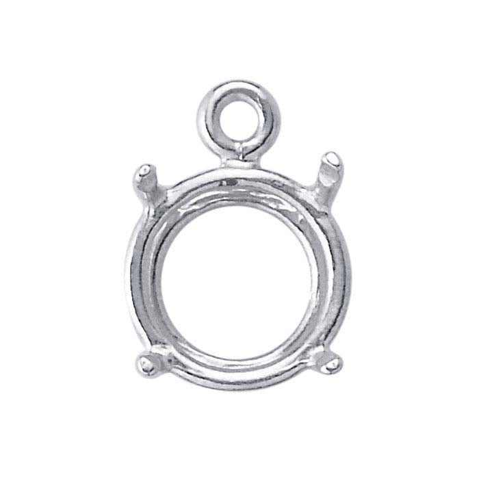 ReadySet™ Sterling Silver 10mm Round Pre-Notched Basket Component Mounting