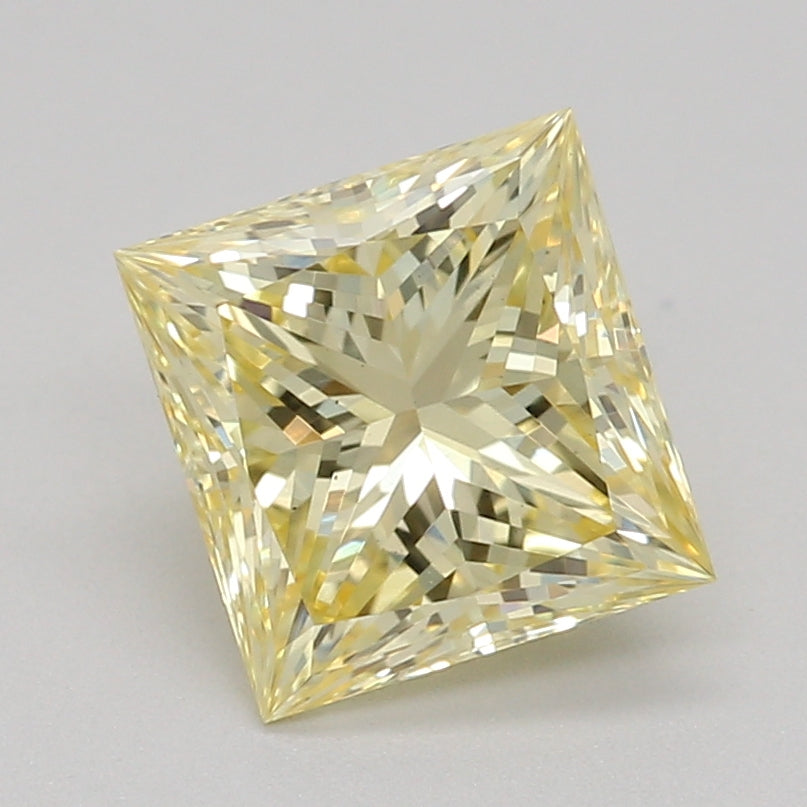 Lab-Grown Diamond 1.02ct, Princess, Yellow, VS1