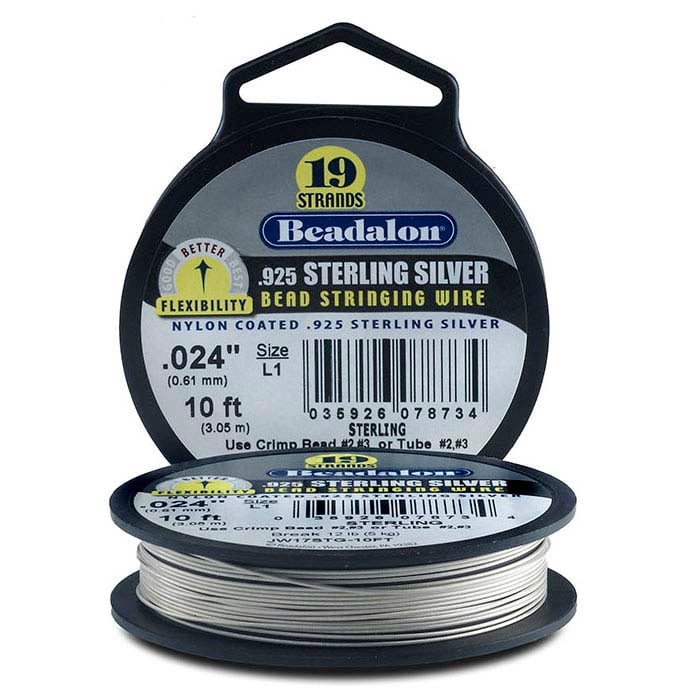 Beadalon® Designer Series 19-Strand .925 Sterling Silver Wire, 3.05 m. Spool