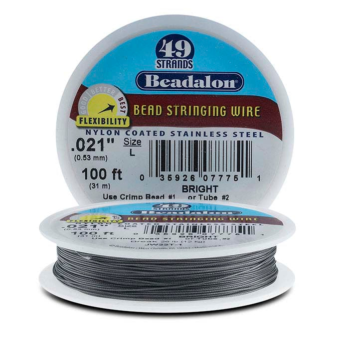 Beadalon® Professional Series 49-Strand Bright Wire, 30.48 m. Spool