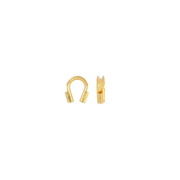 Brass Yellow Gold-Plated Wire Guard Cord Protector
