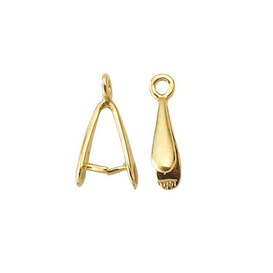 14K Yellow Gold Pinch Bail