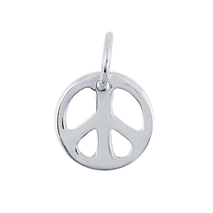 Sterling Silver Peace-Symbol Charm