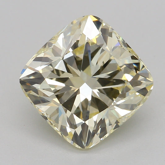 Lab-Grown Diamond 2.57ct, Cushion Mod, Yellow, VS1