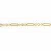 14/20 Yellow Gold-Filled 1.7mm Flat Long & Short Chain, By the Foot