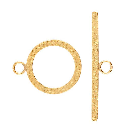 14/20 Yellow Gold-Filled 19.5 x 30.8mm ered Flat Toggle Clasp