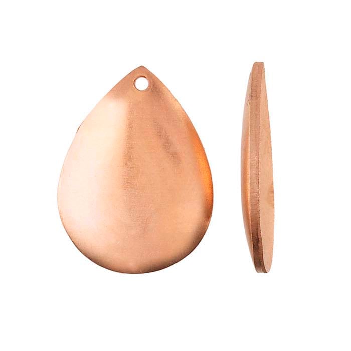 Copper Domed Teardrop Component