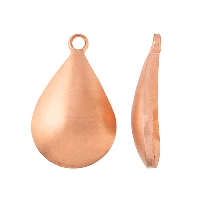 Copper Domed Teardrop Component