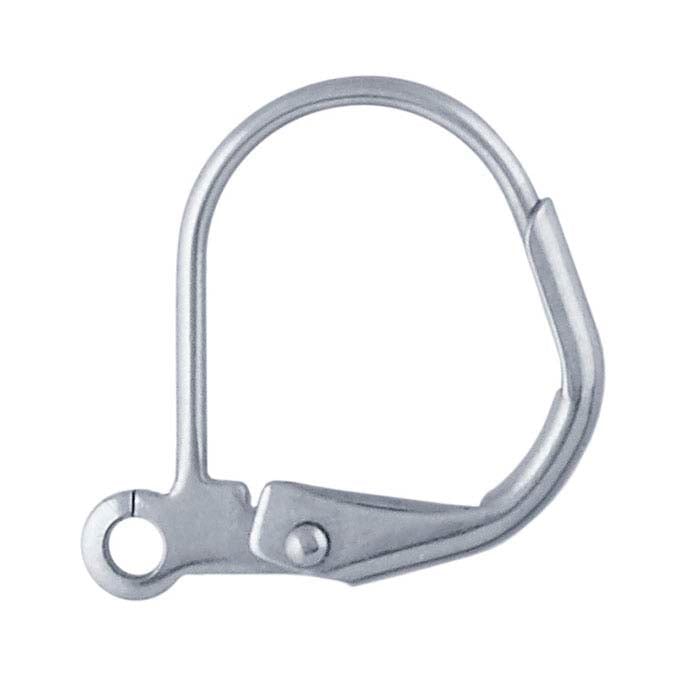 Stainless Steel Lever-Back Ear Wire with Open Ring