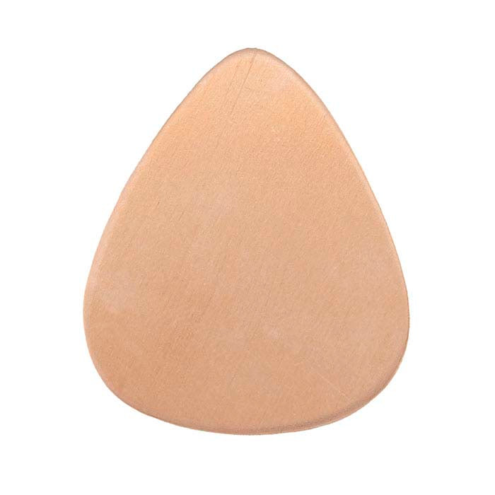 Copper 30.3mm Rounded Triangle Stamping, 1.02mm