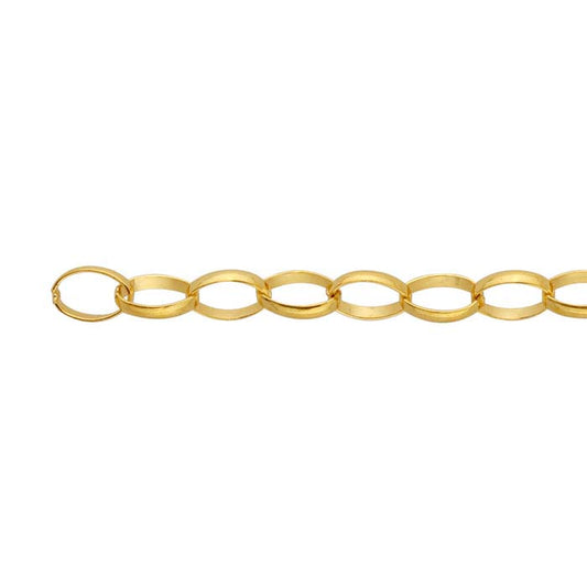14/20 Yellow Gold-Filled 3mm Oval Rolo Chain, By the Foot