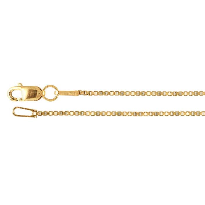 14/20 Yellow Gold-Filled 1mm Venetian Box Chain