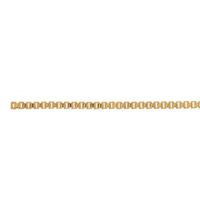 14/20 Yellow Gold-Filled 1.5mm Venetian Box Chain, By the Foot