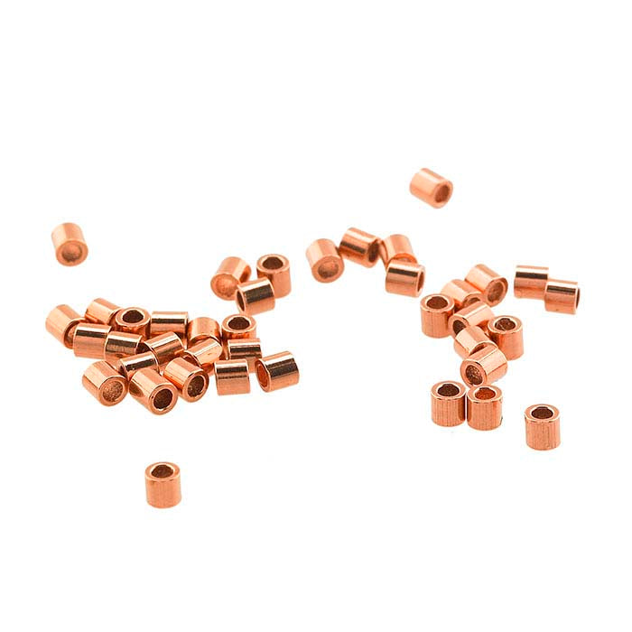 Copper 2mm Tube Crimp Bead