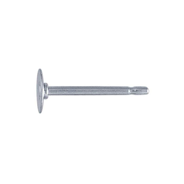 Sterling Silver Ear Post with 4mm Pad