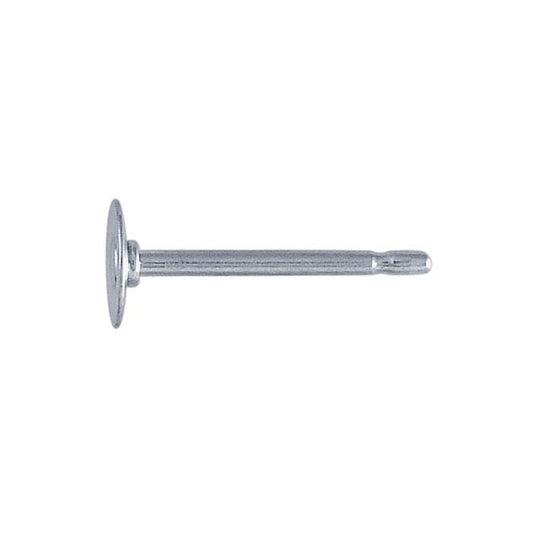 Sterling Silver Ear Post with 4mm Pad