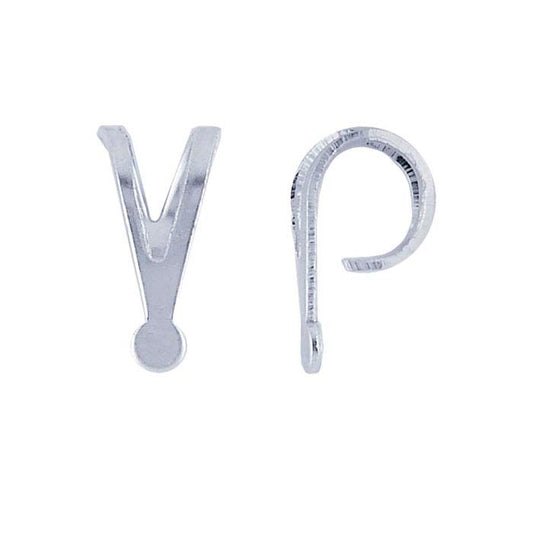 Sterling Silver Rabbit-Ear Bail with Solder Tab