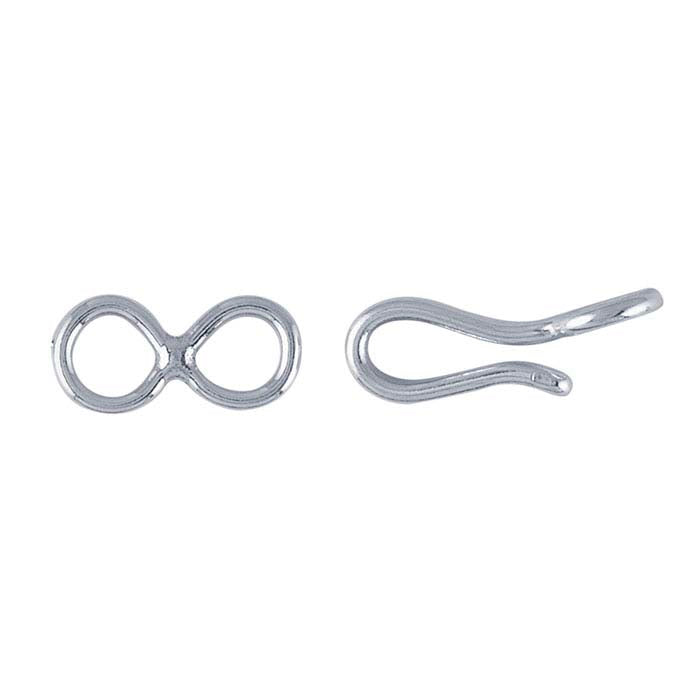 Sterling Silver Hook & Eye Clasp
