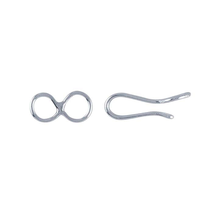 Sterling Silver 18.3 x 4.3mm Hook & Eye Clasp